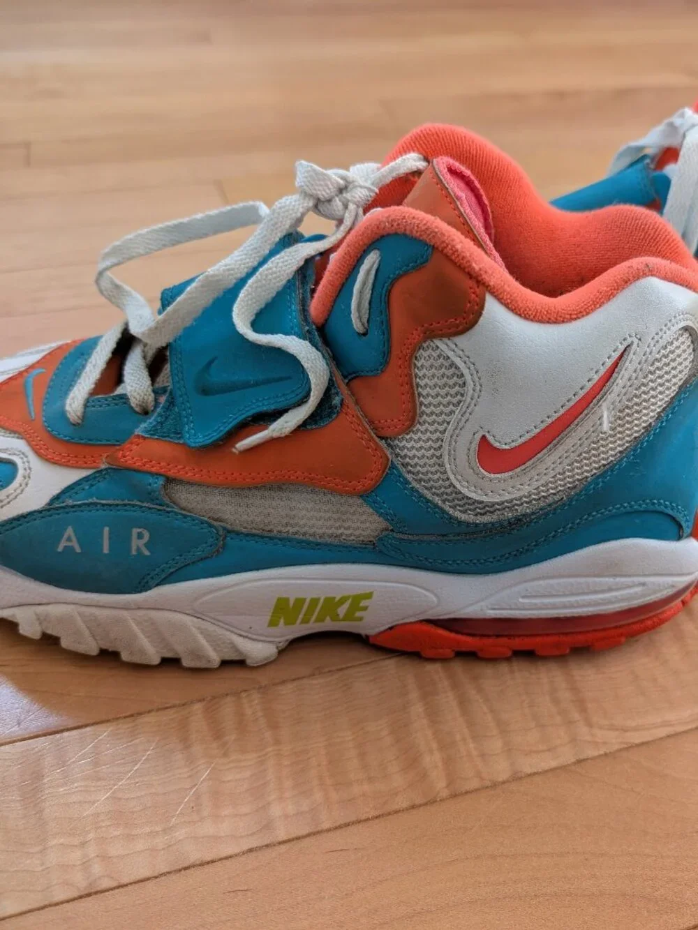 Size 11 - Nike Air Max Speed Turf Sneakers Miami Dolphins